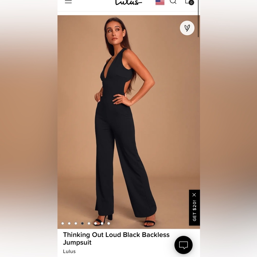 Lulus Thinking Out Loud Backless Jumpsuit, Black, Size XS - Picture 6 of 13